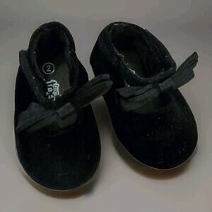 Teeny Toes Infant Velvet Dress Shoes Baby Girl‎ Crib Shoes PreWalker Trainer 2c